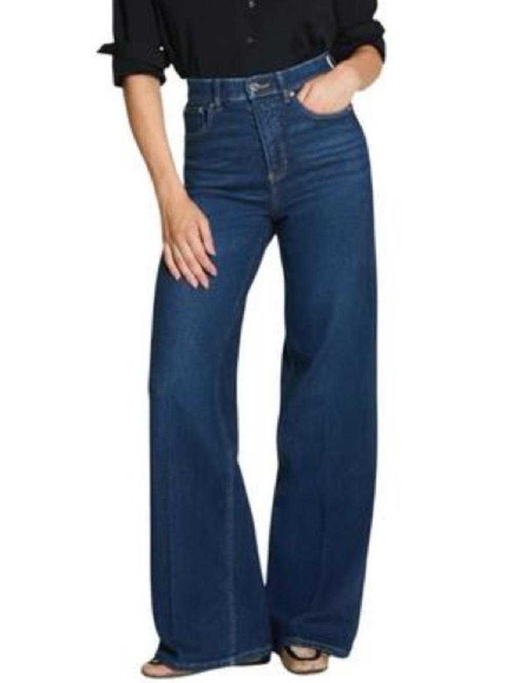 SPANX SPANXshape Authentic 360 Straight Wide Leg Jeans Women’s Size Medium